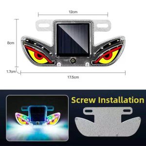 LUKSEN | Solar Powered Blinking Warning Light Accessory