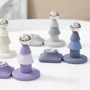 Door MagnetDoor Stopper Alat Penahan Pintu Alat Tahan Pintu Magnet Alat Elak Pintu Rosak Room Door Stopper Magnetic Door suction punch-free door stopper anti-collision silicone door fixed strong magnetic mute door touch ground suction