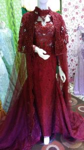kebaya gaun pengantin syari sari jubah bolero