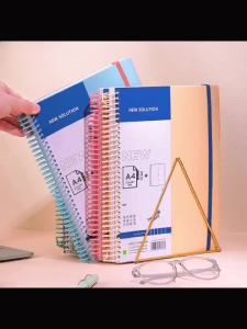 Large A4 Sprial Grid Notebook 240 Pages Graph Paper Notebook for Writing 23.5x 29.8cm