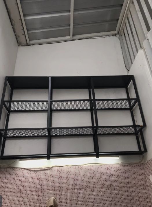 rak dinding dapur,rak besi expanded,rak aesthetic,take bumbu estetik