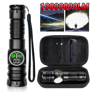 Super Powerful Flashlights USB Rechargeable LED Flashlight Magnetic Tactical Flashlight With COB Side Light Camping Fishing