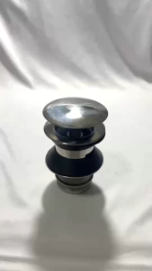 สะดืออ่างล้างหน้า สะดือแบบสปริง แบบกด สเตนเลส ยี่ห้อ  EAGLE ONE