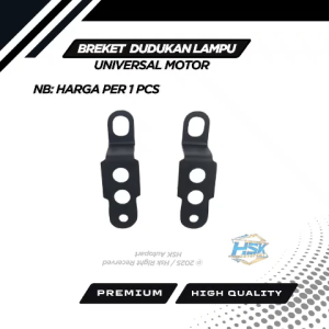 Breket dudukan lampu tembak Universal pasang di dudukan Spion 3 Lubang harga persatuan