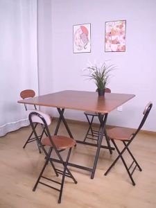 Wooden Chair Round Stool Dining Chair Foldable Chair Leisure Chair Portable Chair Lunch Break Chair