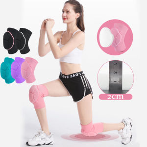 1PCS High Elastic Anti-collision Knee Support with 2cm Thicken Sponge Breathable Non-slip Knee Sleeves Stabilizers Knee Support Professional Compression Knee Pads for Dance Arthritis Joint Pain Relief Injury Recovery