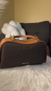 Michael Kors Cecily Small Signature Logo Shoulder Bag - Brown