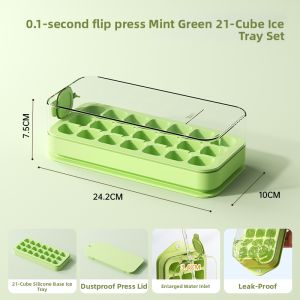 DEMING | Food Grade Pressable Ice Cube Molds