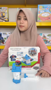Mainan Anak LOUNCHING STASION DEFORMATION Max Robot Deformation Figure Mainan Anak Perempuan - Mainan Anak Laki Laki