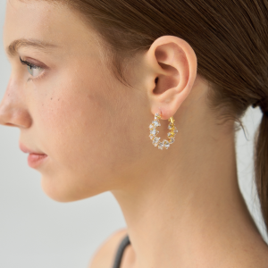 Sparkling Three-Dimensional Zircon Inlaid Geometric Circular Earrings Fashionable Jewelry For Womens Luxury Accessories