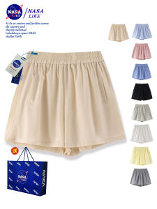 FICK Cotton Polyester Fiber Summer Macaroon Shorts High Waist Casual Pants Loose Fit for Small Statures Three-Dimensional Decoration