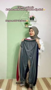 Paket Promo Isi 3 Pcs Celamis Wanita Celana Santai Harian Panjang Polos