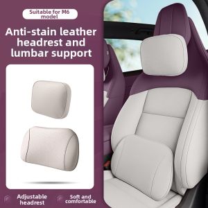 Anti-Stain Memory Foam Headrest Lumbar Support