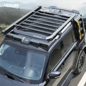 MLZH | Lighting Roof Rack with Ladder Side Storage and Side Tent