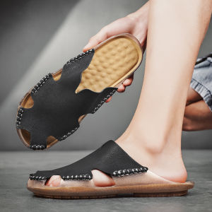 NUDANLAI | Mens Summer Genuine Leather Sandal Light Slip Resistant