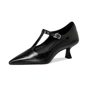 JESSICA SOPHIA | Retro Red T-Strap Mary Janes Pumps Stiletto
