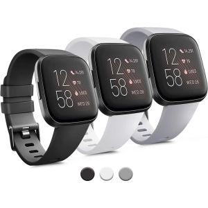 ซิลิโคนสายสํารองสําหรับFitbit Versa/Versa 2/Versa Liteสายรัดผู้หญิงผู้ชาย