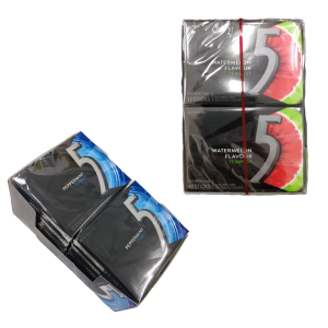 WRIGLEYS 5 GUM - [ WATERMELON TEMMPEST / PEPPERMINT COBALT / STRAWBERRY] 10S