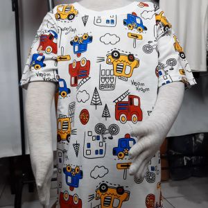 Kaos Anak Laki-laki M0bil lengan pendek white colour kerah bulat size 1 - 10 thn bisa COD Termurah Nampol