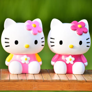 Hellokitty กระปุกออมสินขนาดใหญ่ น่ารัก ของขวัญวันเกิดสำหรับเด็กผู้หญิง กระปุกออมสินแบบพิมพ์ลาย LG ที่สร้างสรรค์และน่ารัก