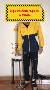 Gậy Tập Đi 4 Chân Thương Hiệu BestCare Chính Hãng Bằng Inox Dành Cho Người Già