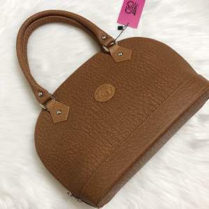 Túi xách da voi thật màu cafe sữa kích thước 32cm-22cm-13cm