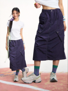 JNXS | Sports Outdoor Structured Check Woven Half Skirt