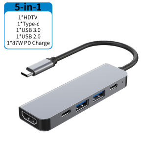 USB 3.0 Type C Adapter Docking Ststion USB 2.0 Port TF SD PD Charging Dock for MacBook iPad Pro Samsung Dex TV Projector Mouse