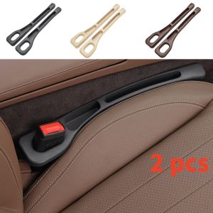 2pc Car Seat Gap Filler Organizer Pu Waterproof Car Seat Gap Plug Strip with 2 Grooves Seat Gap Storage Auto Interior Accessorie