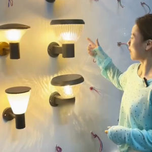BFM Solar Wall Lights Outdoor IP65 Waterproof Modern Design Wall Lamps Garden Corridor Lighting Aluminum Lights