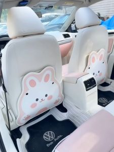 Tấm chắn lưng ghế chống trầy bẩn vào lưng ghế dễ dàng vệ sinh bằng da siêu bền tiện dụng họa tiết hoạt hình dễ thương