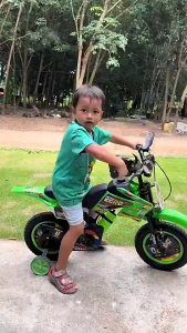 Beige Bike Kids Motorcycle Bicycle 12/16 Inch Ride On Toy With Removable Training Wheels Rubber Tires For Boys Girls 2-12 Years Load 50KG Safe Gift
