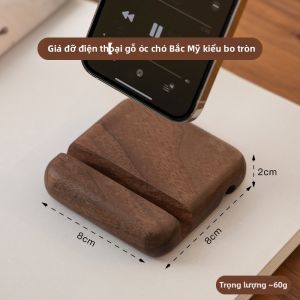 FANHAN | Đế Đựng Điện Thoại Gỗ Nhỏ Gọn cho Xem Video Livestream iPad và Thiết Bị Di Động