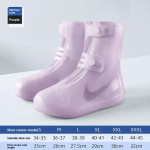 MONLEYTA | German Thickened Silicone Rain Boot Covers Waterproof Non-slip Mens Womens Wearable Tear-resistant Shoe Covers for Rain