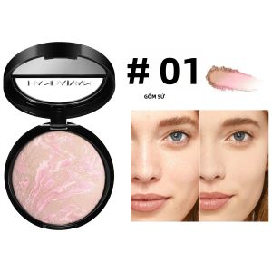 Phấn Phủ Dạng Nén 7 Màu Lớp Nền Lì Mịn Chống Nước Che Phủ Hoàn Hảo Phù Hợp Với Mọi Loại Da