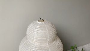 Table Lamp White Rice Paper Decorative Desk Lights for Bedroom Living/Dining Room Study Loft