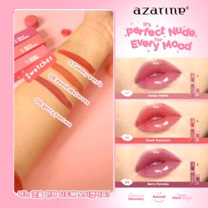 AZARINE Liptint Lippie Cake Lip Tint Perempuan Sekolah Awet Tahan Lama 2.9ml