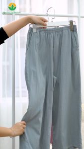 Quần lửng nữ chất Linen đũi thoáng mát thời trang Việt Thắng - Q05.5407