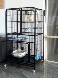 Cat House Extra Large Free Space Cat Cage Three Floor Cat Condo For Large Cat Cabinet Cat Condo Villa