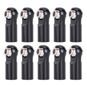 10Pcs Metal M4 Link Tie Rod End Ball Joint for 1/10 RC Crawler Axial SCX10 TRX4 Tamiya CC01 D90 Upgrade Parts