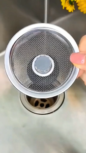 Combo 2 Giỏ Lọc Rác Bồn Rửa Chén Inox Không Gỉ – Nắp Chặn Rác Bồn Rửa Bát Chống Tắc Nghẽn Thoát Nước Nhanh - Lọc Rác Inox Lưới Chặn Rác Chống Tắc Nghẽn Cống Đa Năng Dễ Dàng Làm Sạch