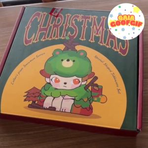 พร้อมส่งจากไทย 🇹🇭 POP MART DIMOO Tableware set จานเมลามีน ทรงกลมและต้นคริสต์มาส