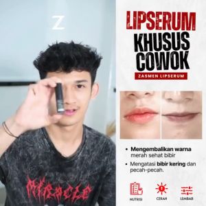 ZASMEN Lip Serum Pria Merawat Serta Melembabkan Bibir Kering