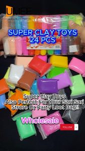 24Colors Party Gift Ultra Light Clay With Tools Pad for Party Gift-Loot bag Filler