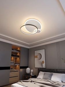 Nordic Style Tricircles Modern LED Ceiling Light Remote/Tricolor Living room/ Childrens Room/Restaurant/Kitchen Lamp