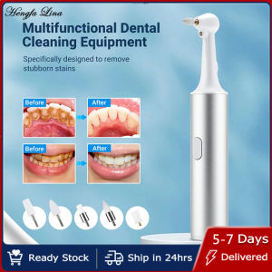Hengfa Lina 5 in 1 Dental Teeth Polisher Ultrasonic Teeth Cleaner Oral Irrigator Calculus Stain Plaque Remover Tartar Teeth Whitening Kits