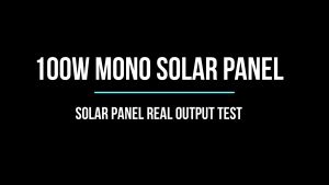 Full Black Mono Shingled Solar Panel 100w 18V (1160 x 450 x 30mm) With MC4 Connector