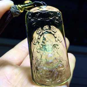 Superior natural Brazilian amber crystal pendant. Masterfully crafted by experts it is exquisitely detailed and can enhance blessings longevity wisdom material and spiritual benefits. It governs wealth and brings in abundant financial resources.