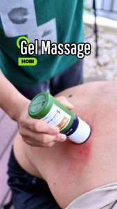 Con lăn massage tinh chất gừng ngải cứu giảm đau mỏi vai gáy bầm tím bong gân - Con lăn mát xa cạo gió kết hợp 6 đầu bi lăn ion 80ml