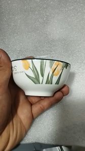 combo 10 chén 5 chén nước chấm hoa văn tulip 9cm